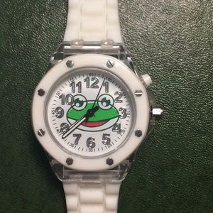 Light changing frog watch